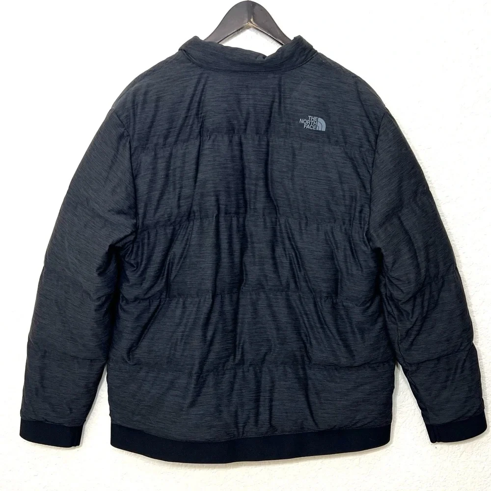 The North Face 550 Puffer Goose Down Filled Black 1/4 Snap Jacket Men's Large